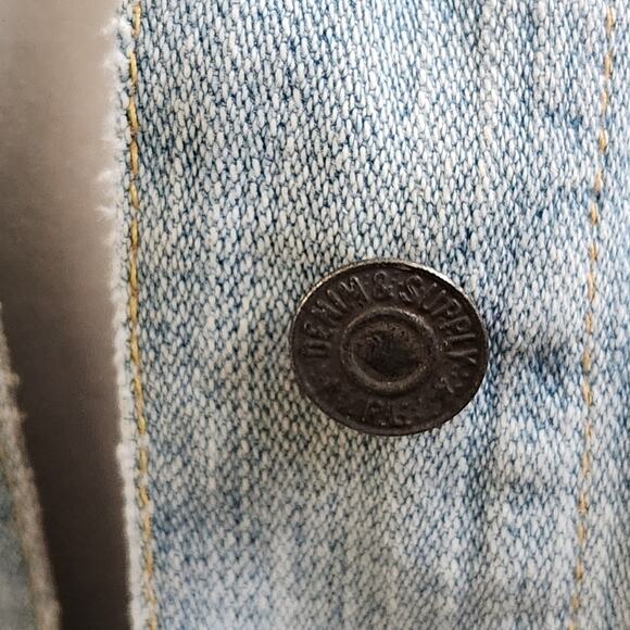 Denim & Supply Ralph Lauren distressed denim jean jacket cotton size L - Picture 4 of 13